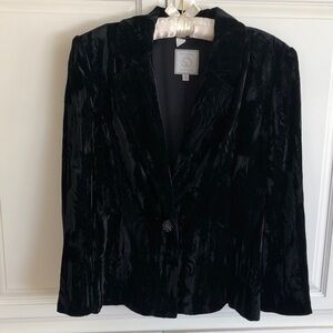 St. John crushed velvet blazer